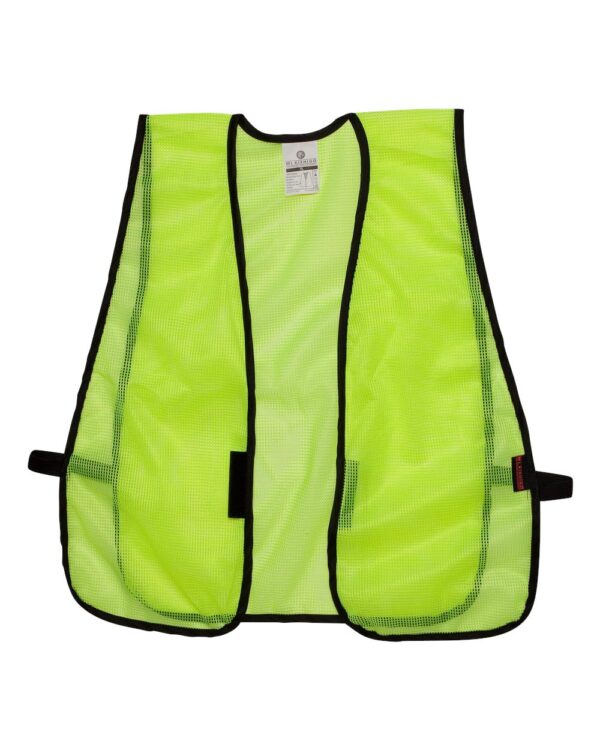 Front View of lime ML Kishigo P-Series Mesh Vest PL-V17-V18